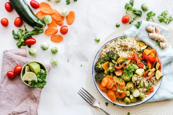 comida saludable verduras